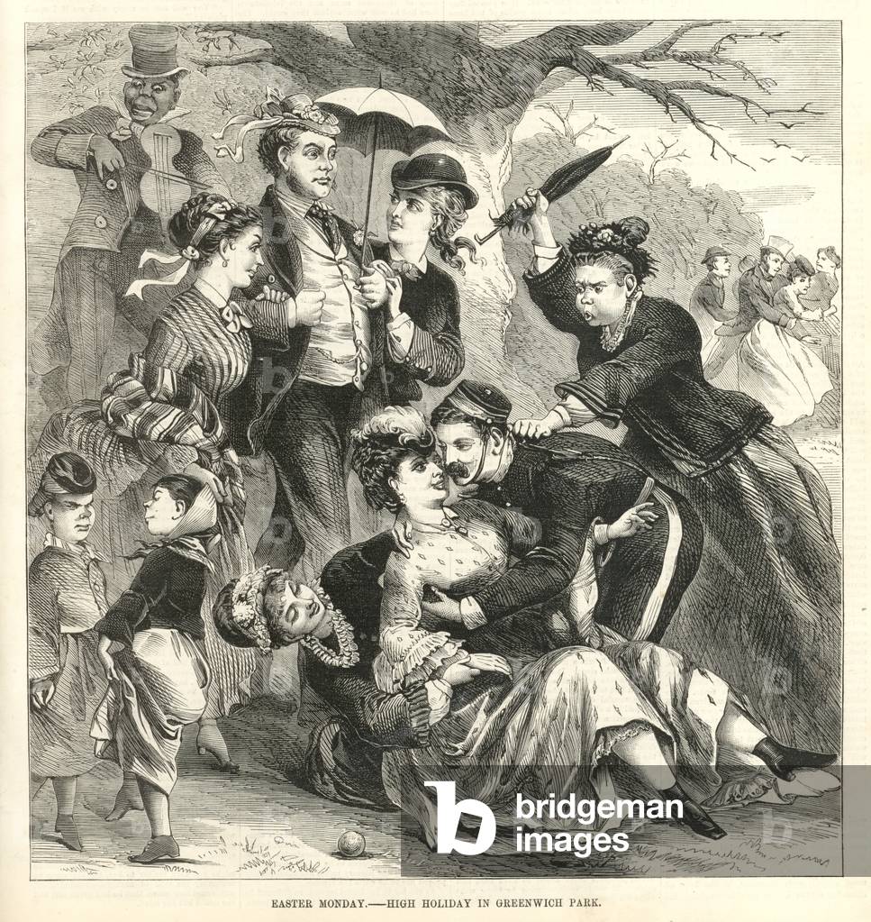 High holiday in Greenwich Park (engraving)