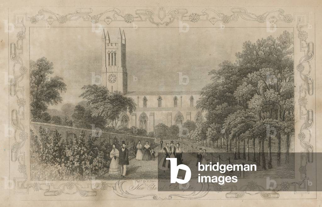 New Church, Brompton, London (engraving)