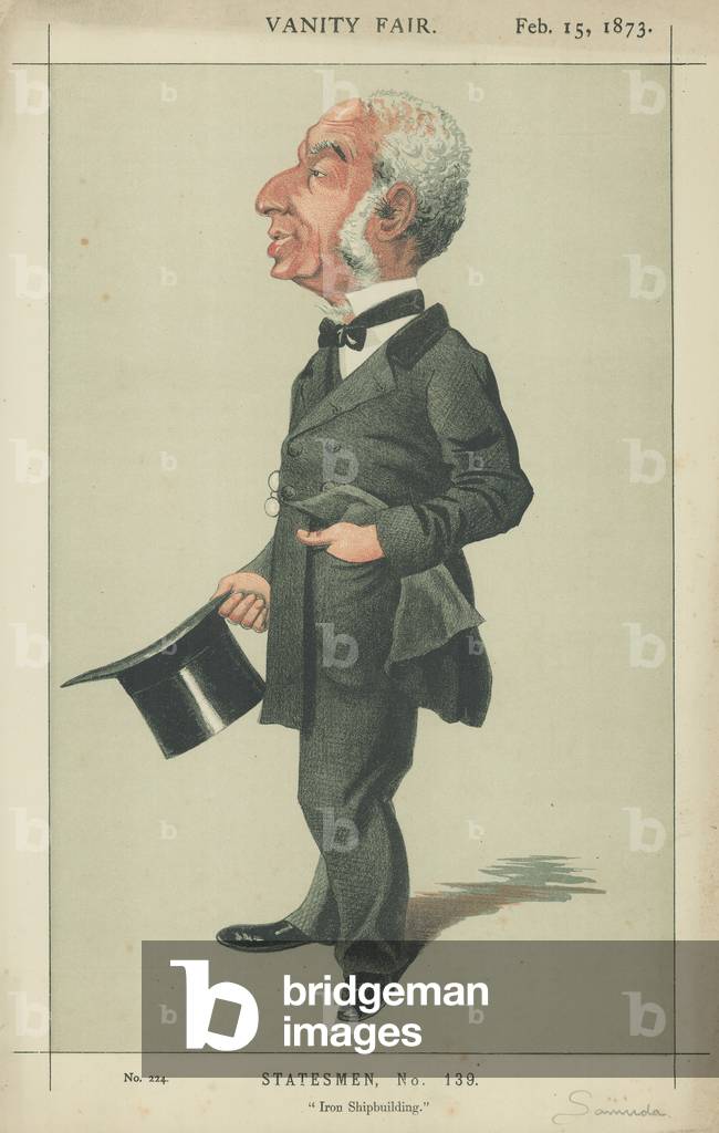 Mr Joseph D'Aguitar Samuda (colour litho)