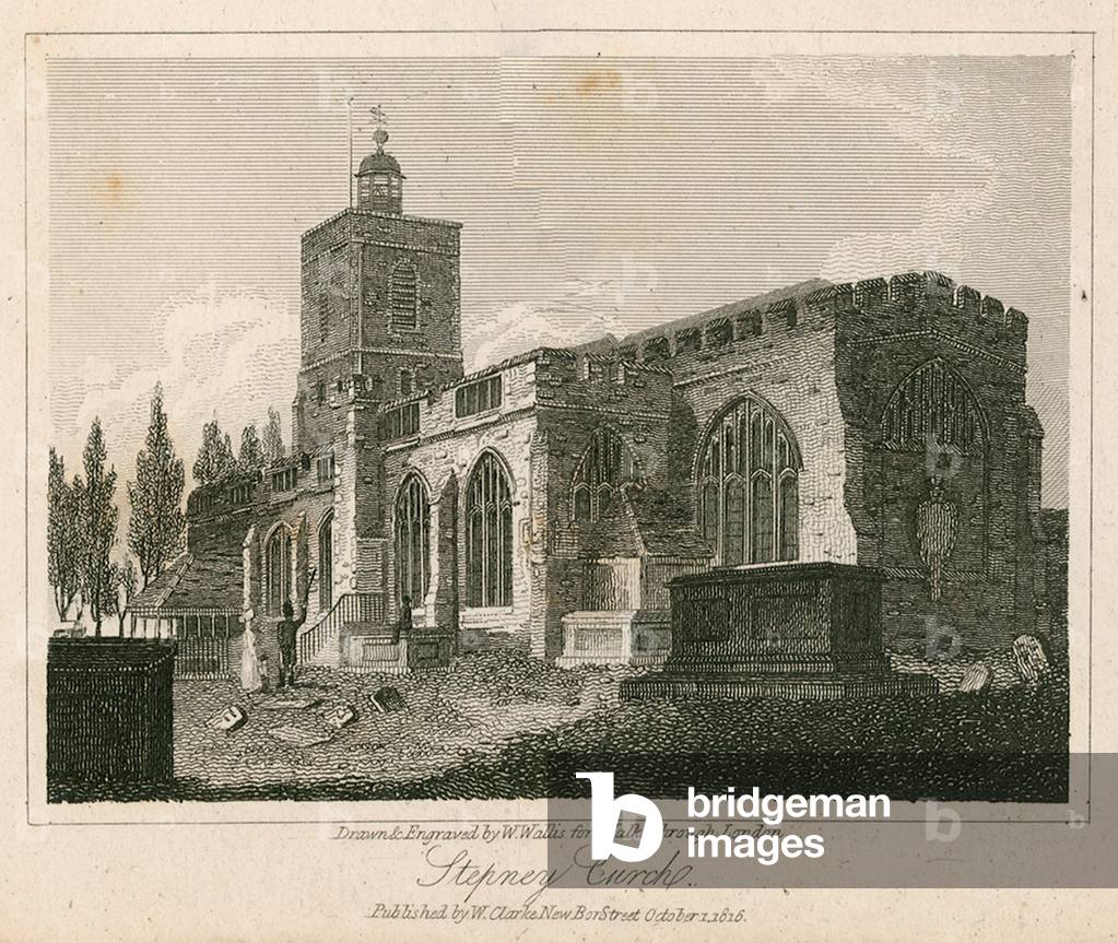 Stepney Church, London (engraving)