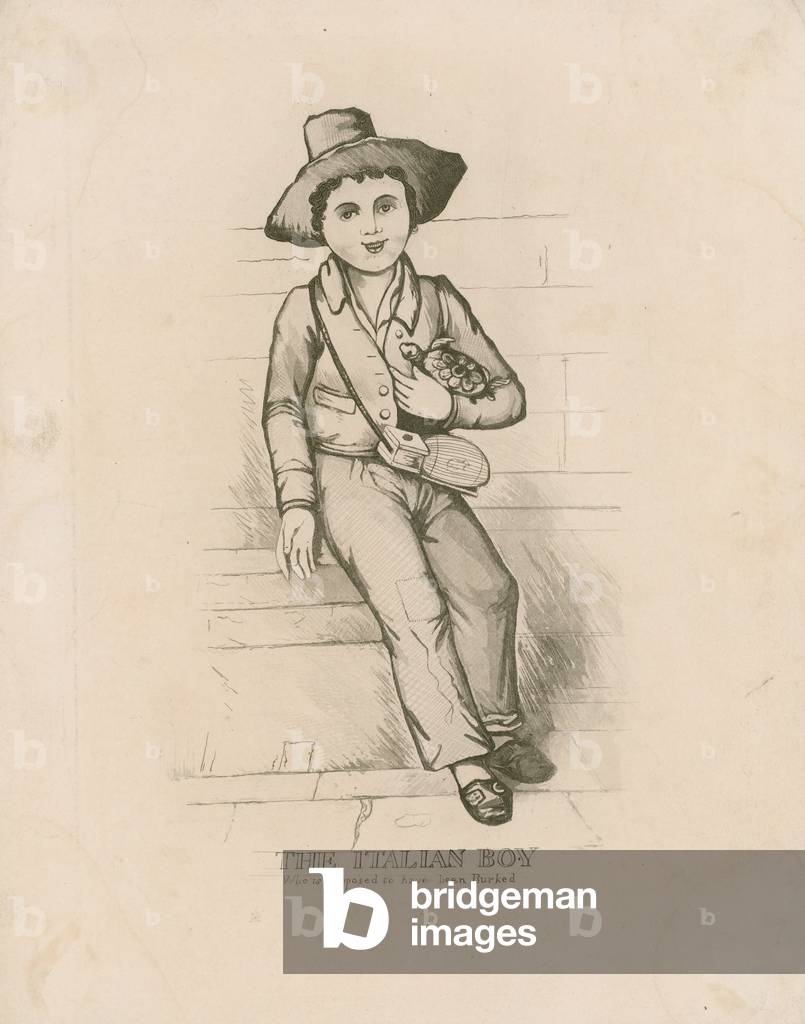 Carlo Fariere, the Italian Boy (engraving)