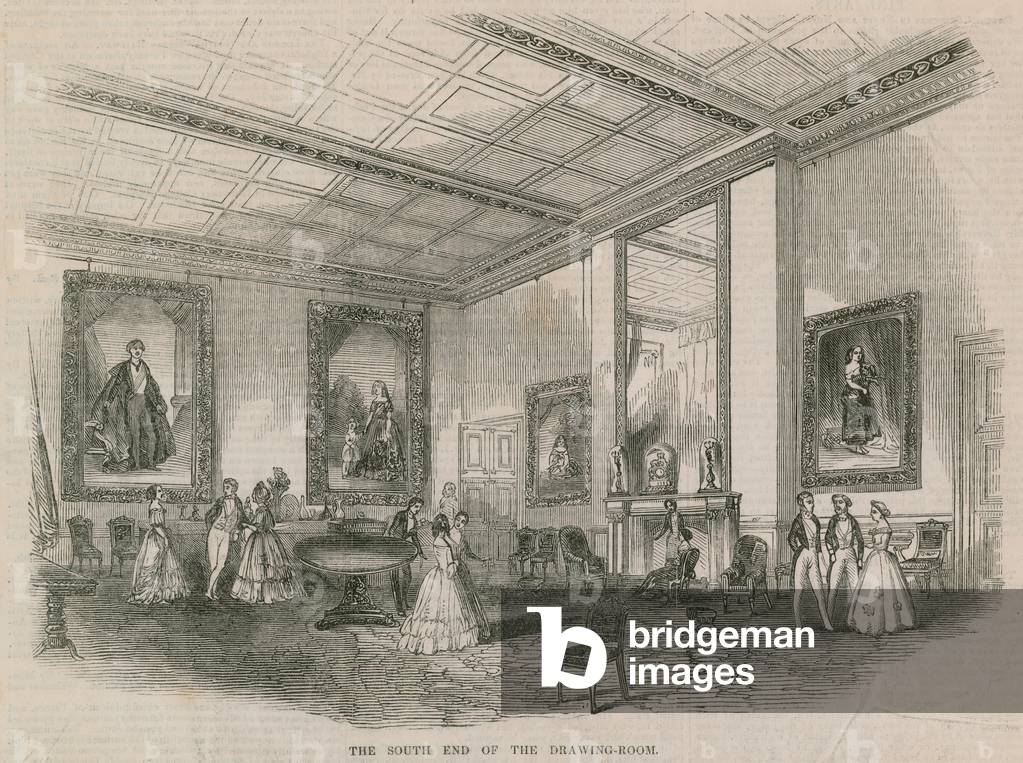 The Whitehall home of Sir Robert Peel (engraving)