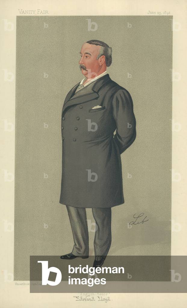 Mr Edward Lloyd (colour litho)
