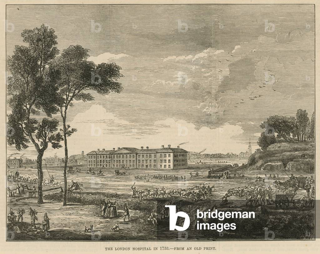 The London Hospital in 1753 (engraving)