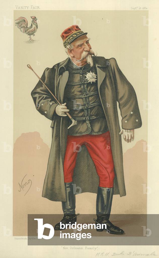 HRH The Duc D'Aumale (colour litho)