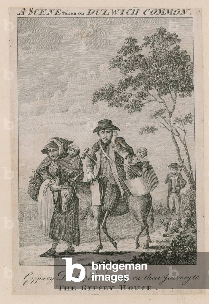 A scene taken on Dulwich Common (engraving)
