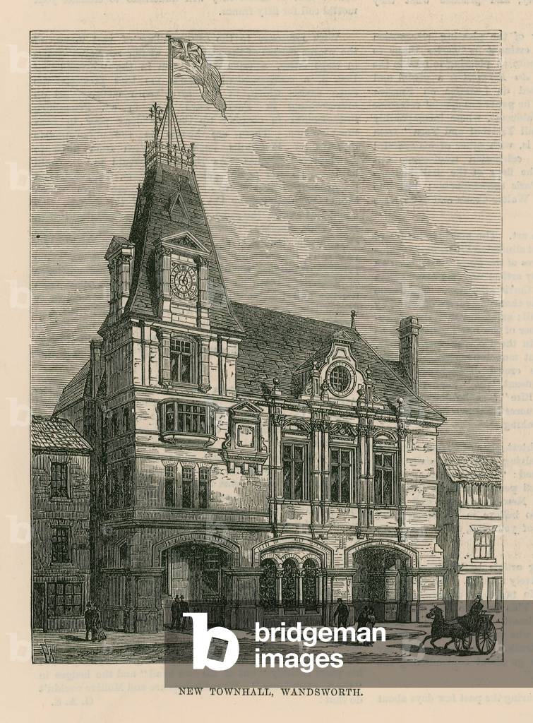 New Townhall in Wandsworth (engraving)