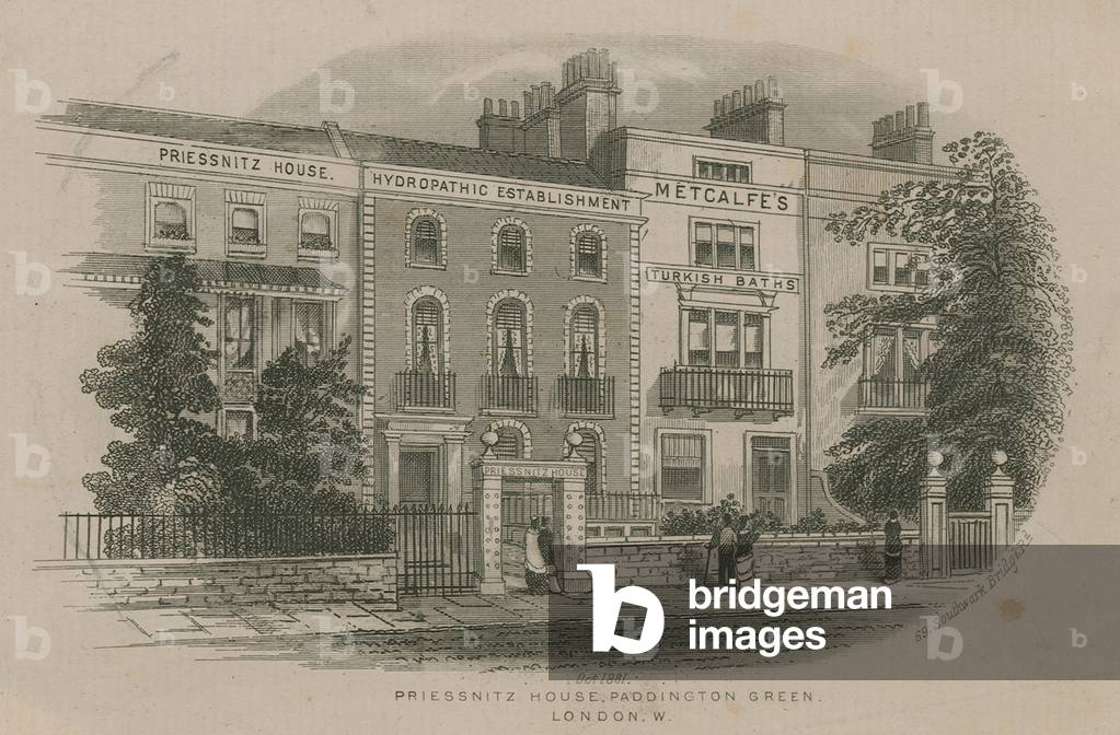 Priessnitz House, Paddington Green (engraving)