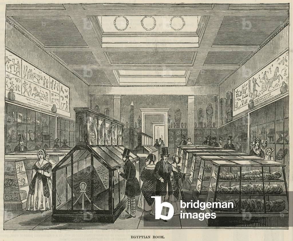 The Egyptian Room in The British Museum (engraving)