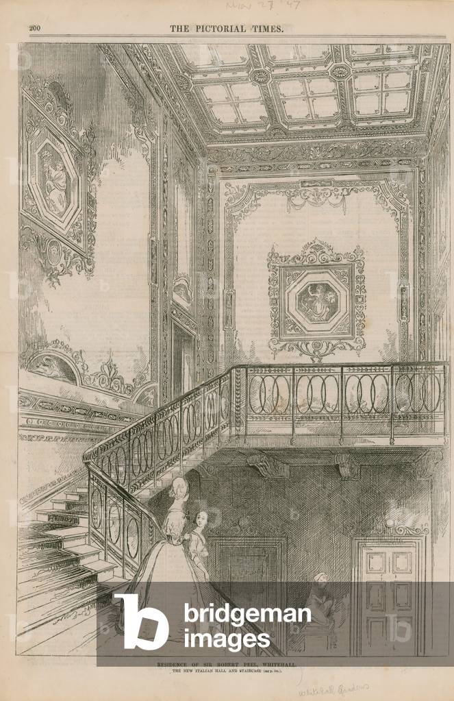 The residence of Sir Robert Peel (engraving)