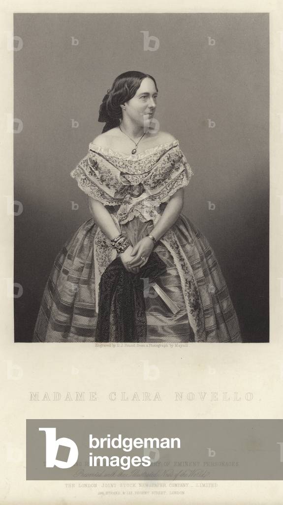 Portrait of Clara Novello (engraving)