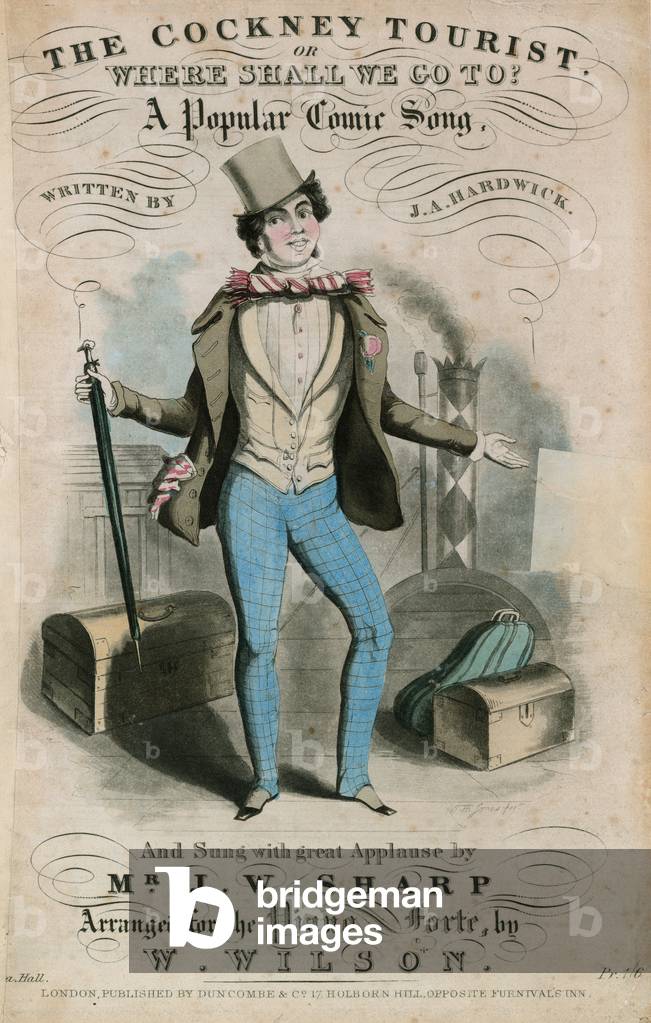 The Cockney Tourist, or Where Shall We Go To? (coloured engraving)