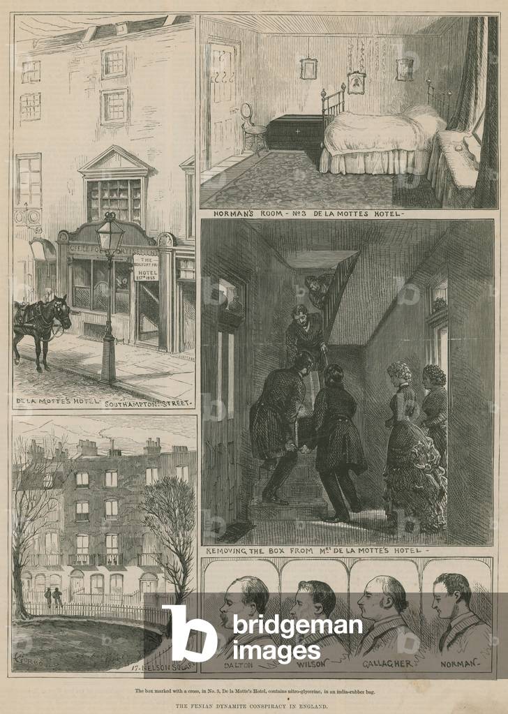 The Fenian dynamite conspiracy in England (engraving)