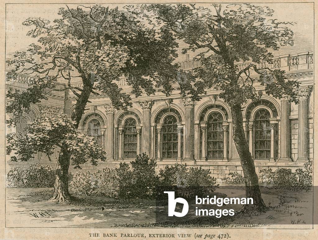 Bank of England, Garden Court (engraving)