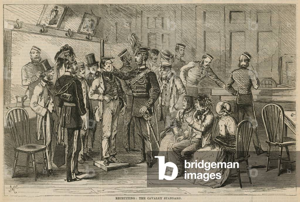 Recruiting: The Cavalry Standard (engraving)