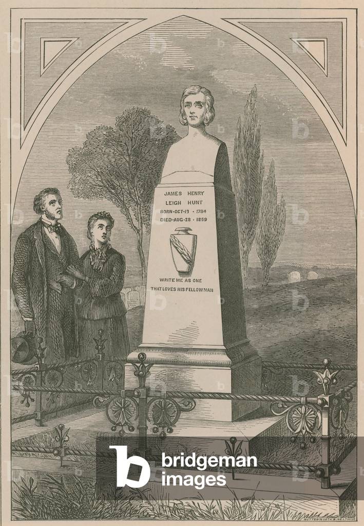 Monument to James Henry Leigh Hunt (engraving)