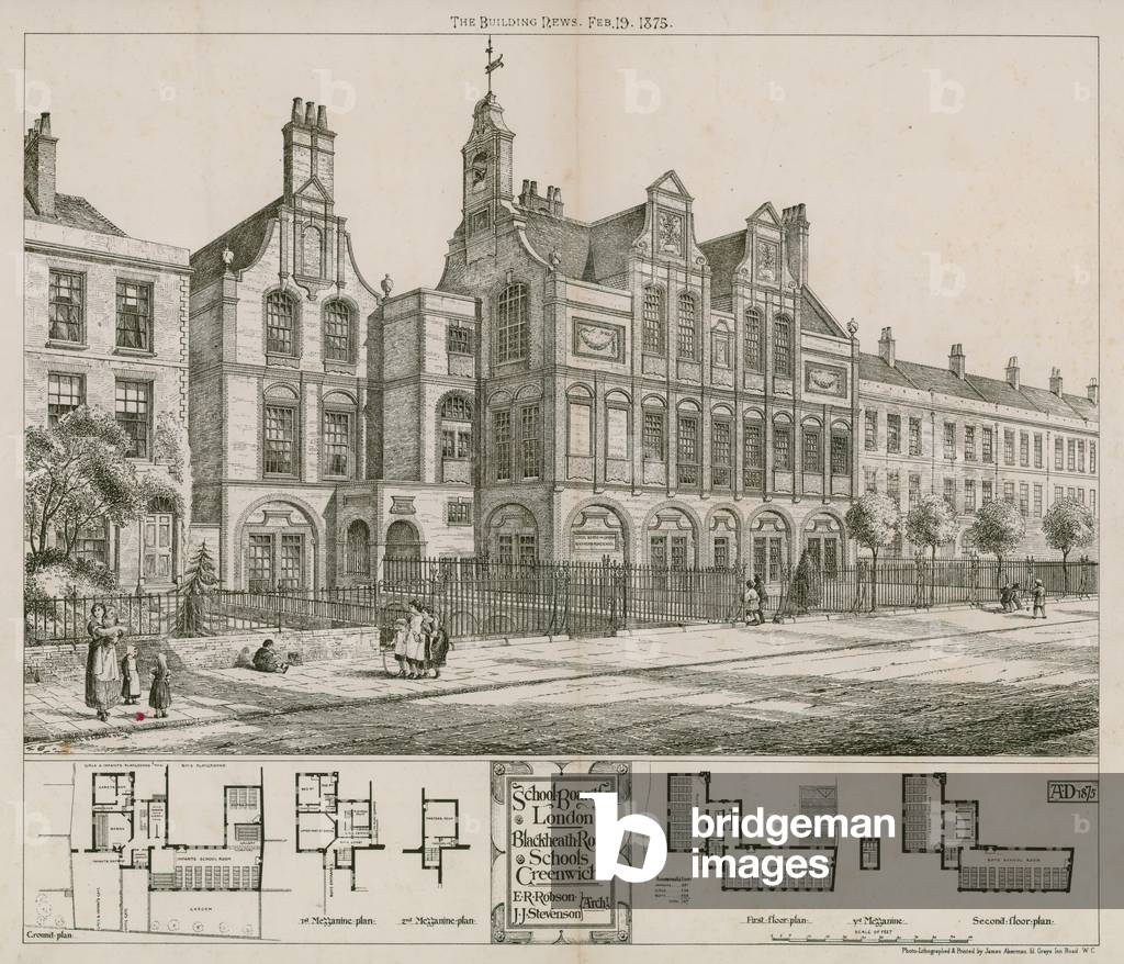 School Board for London, Blackheath Road Schools, Greenwich, London (engraving)
