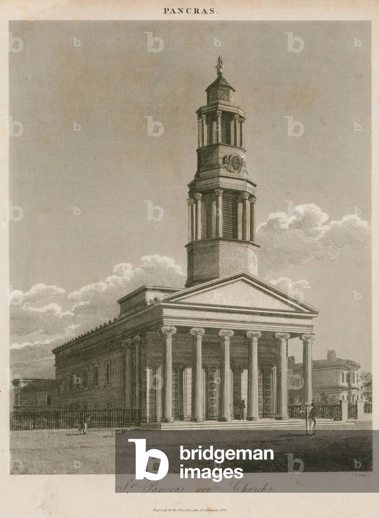 St Pancras new Church, London (engraving)