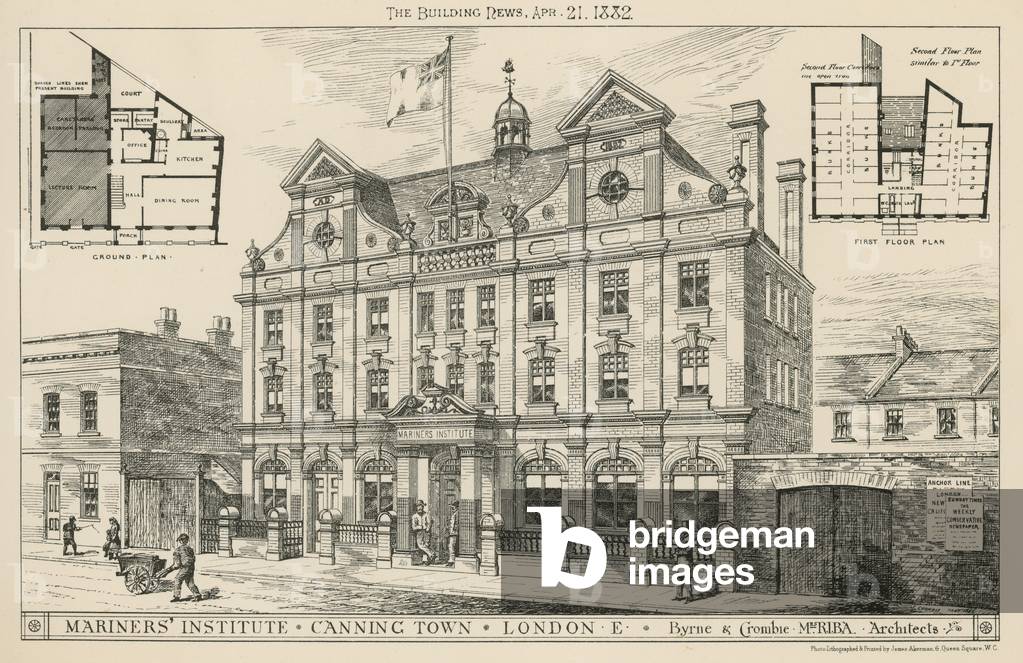 Mariners' Institute, Canning Town, London (engraving)