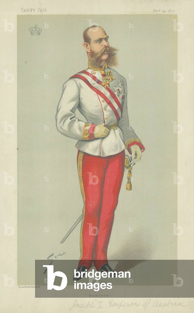HI & RM Francis Joseph I, The Emperor-King of Austro-Hungary (colour litho)