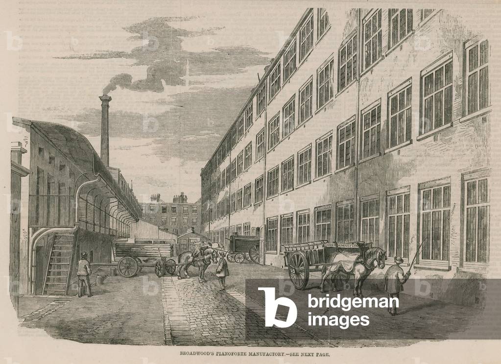 Broadwood's Pianoforte Manufactory (engraving)