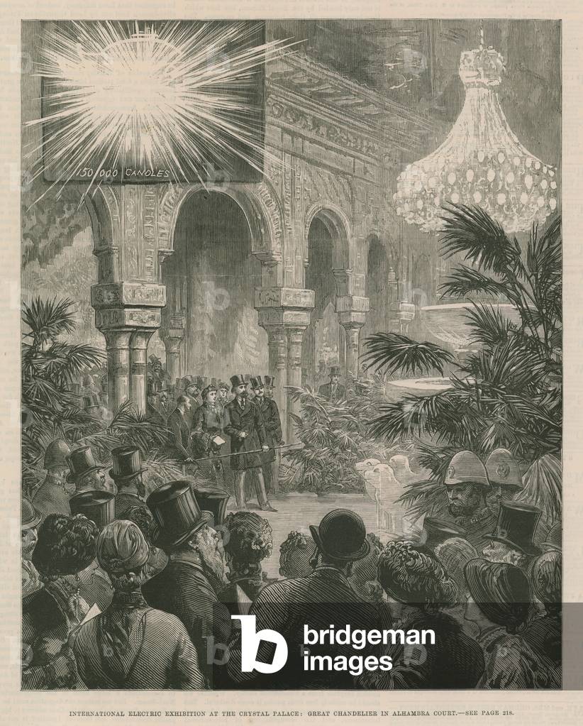 International Electric Exhibition at the Crystal Palace (engraving)