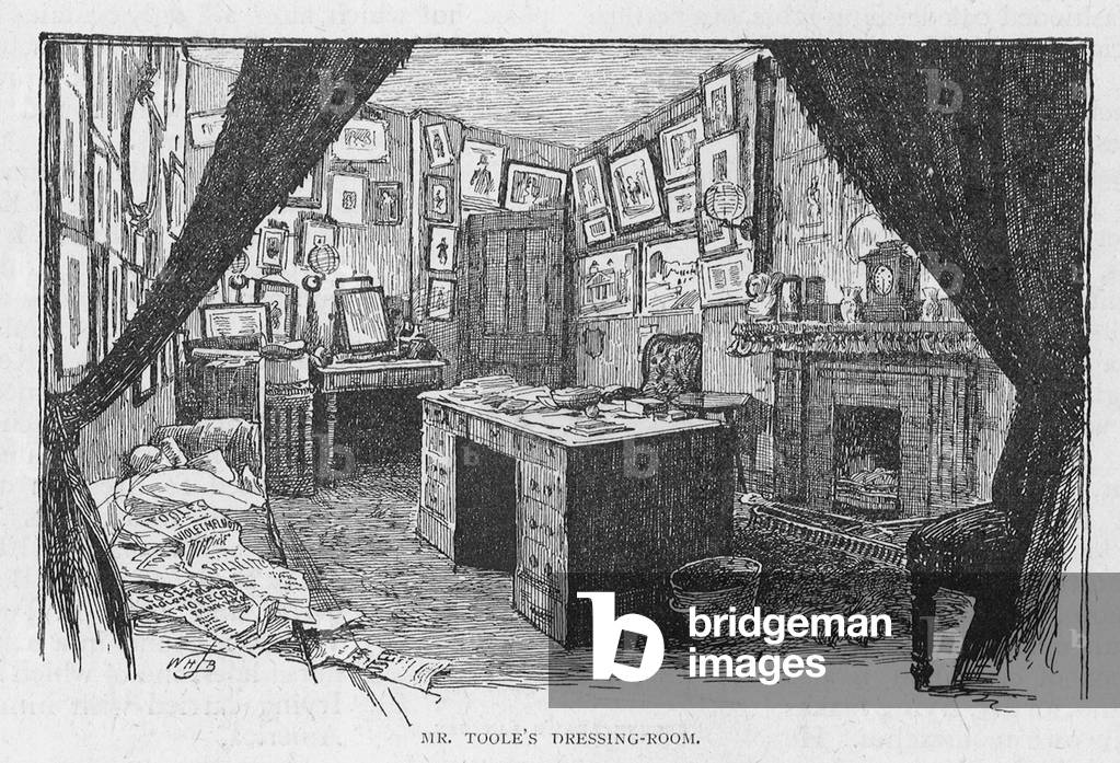 Mr Toole's dressing room (engraving)