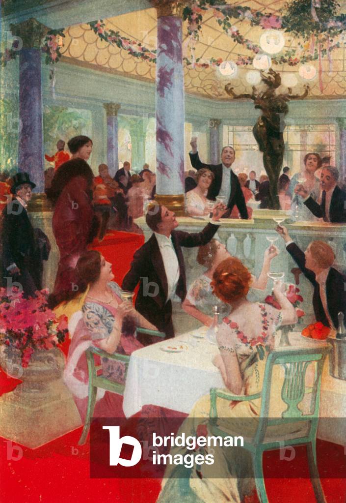 Derby Night at the Savoy (colour litho)