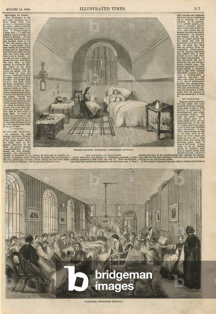 Interior of Bethlehem Hospital (engraving)