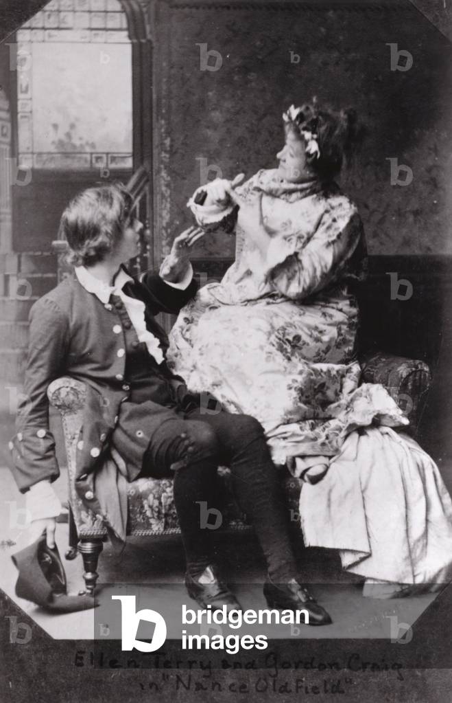 Ellen Terry as Nance Oldfield in Charles Reades play at the Lyceum, 10 July 1894 (b/w photo)
