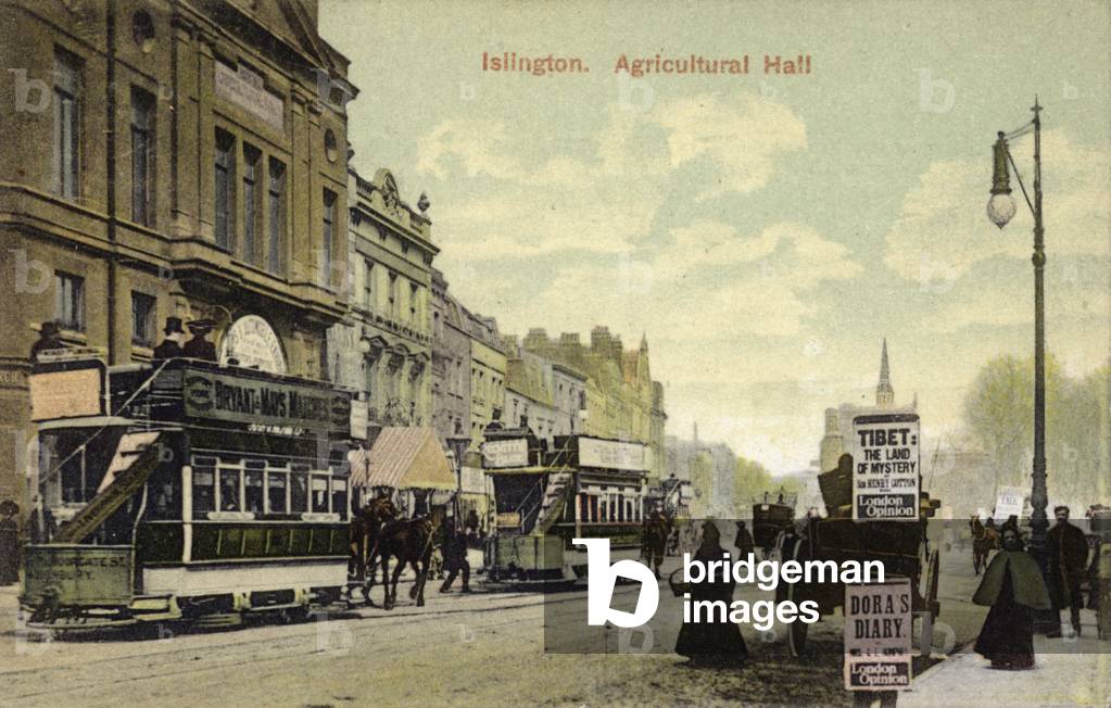 Agricultural Hall, Islington, London (coloured photo)