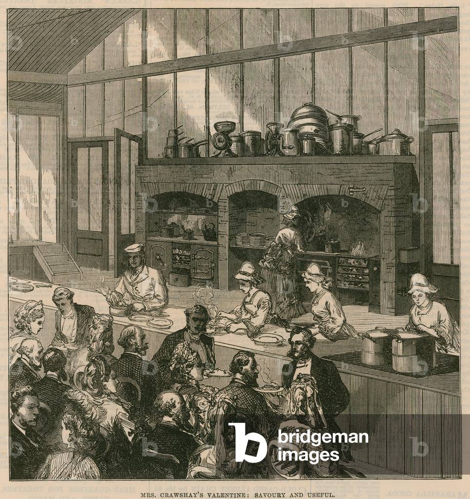 Mrs Crawshay's Valentine: Savoury and useful (engraving)