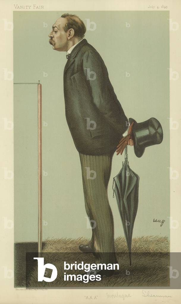 Mr Montague Shearman (colour litho)