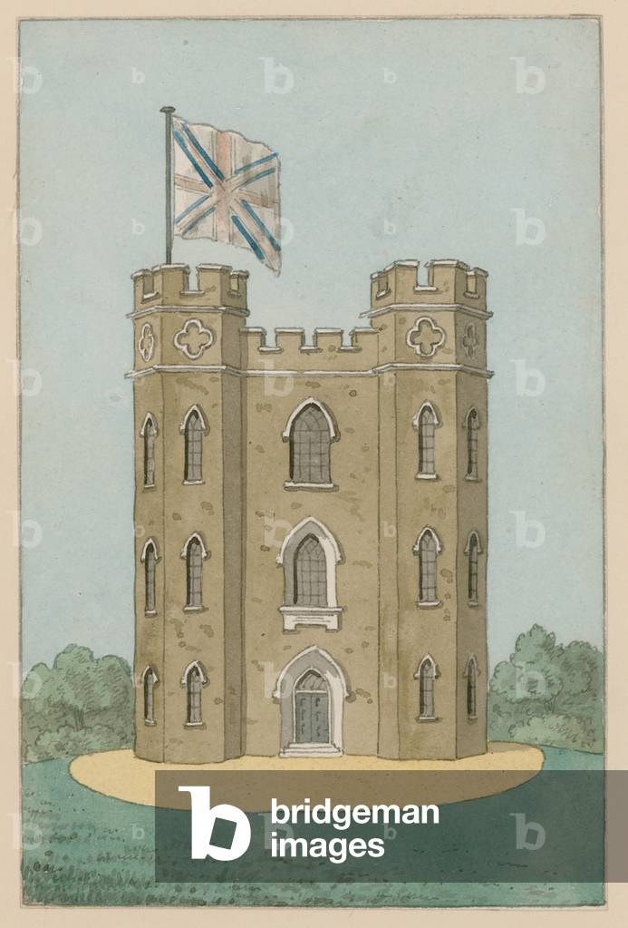 Severndroog Castle on Shooter's Hill (coloured engraving)