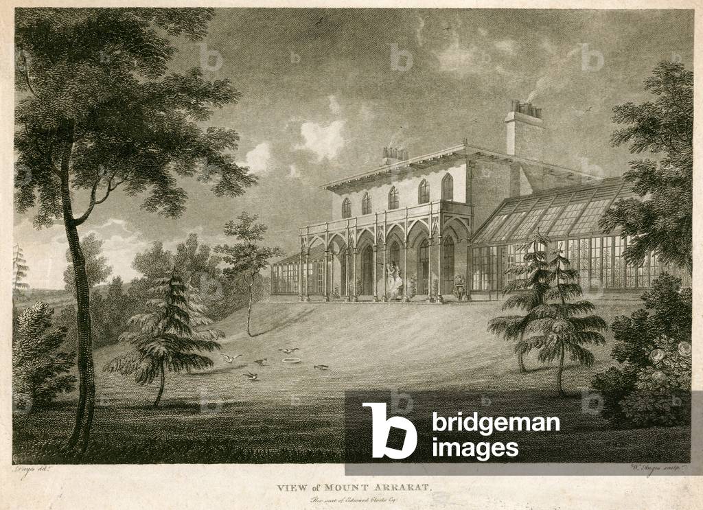 Mount Arrarat, Wimbleton, the seat of Edward Clarke (engraving)