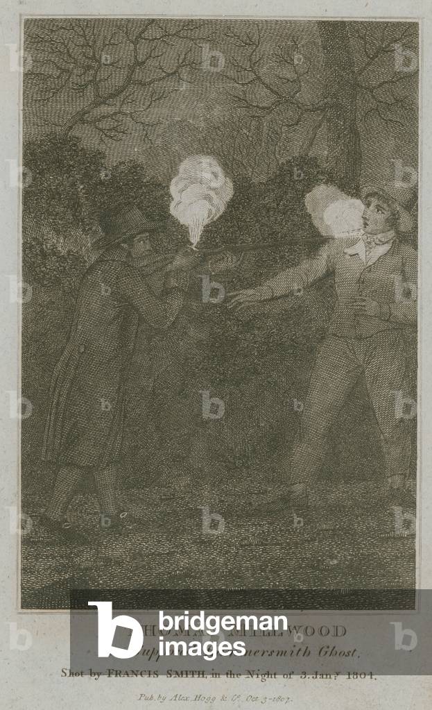 Thomas Millwood, the supposed Hammersmith Ghost (engraving)