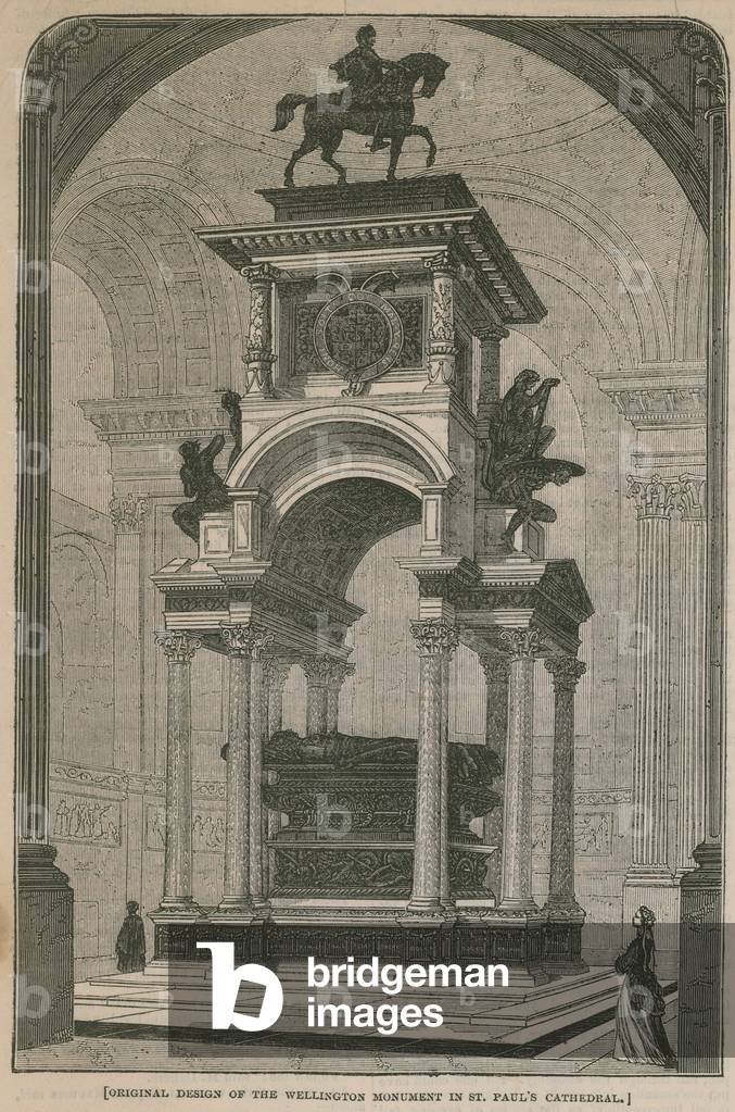 Original design of the Wellington Monument (engraving)