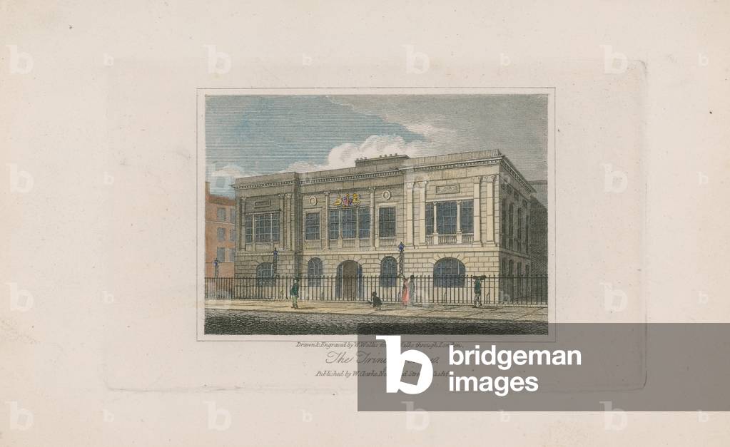 Trinity House on Tower Hill (coloured engraving)