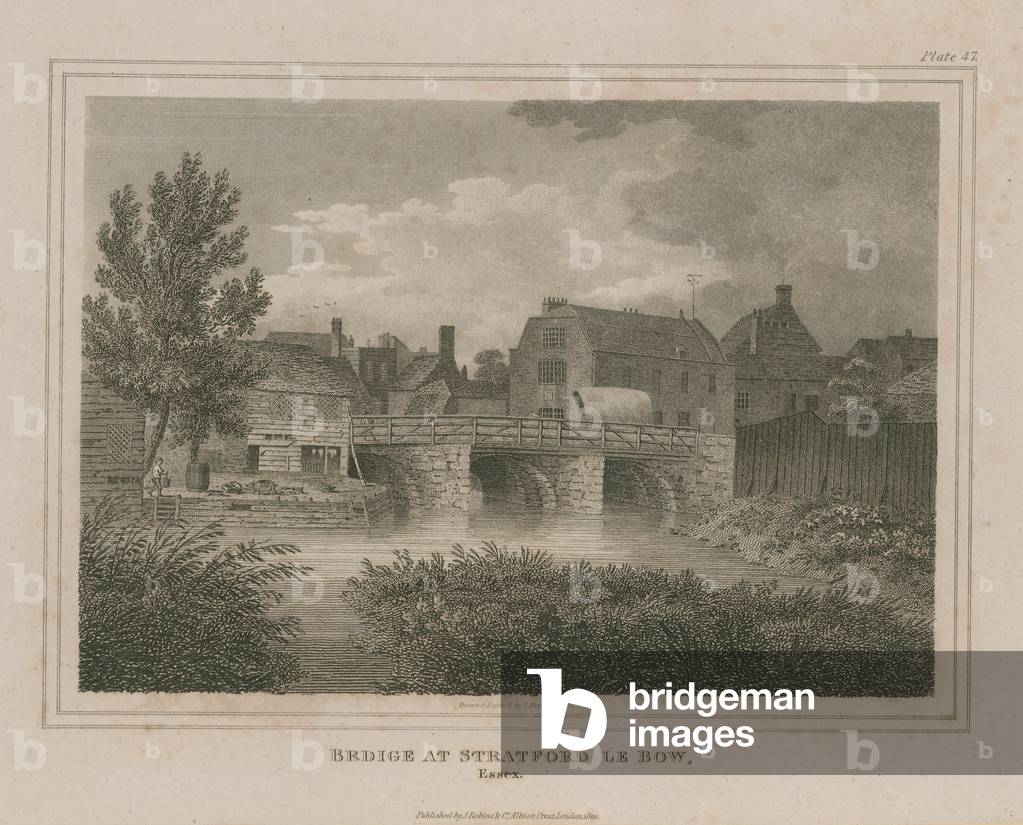 Bridge at Stratford le Bow (engraving)