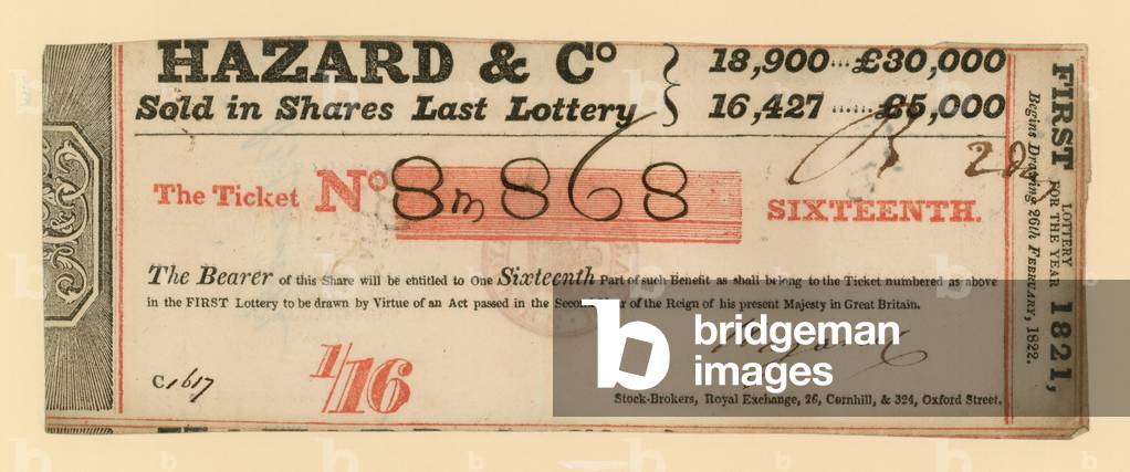 Lottery ticket (engraving)