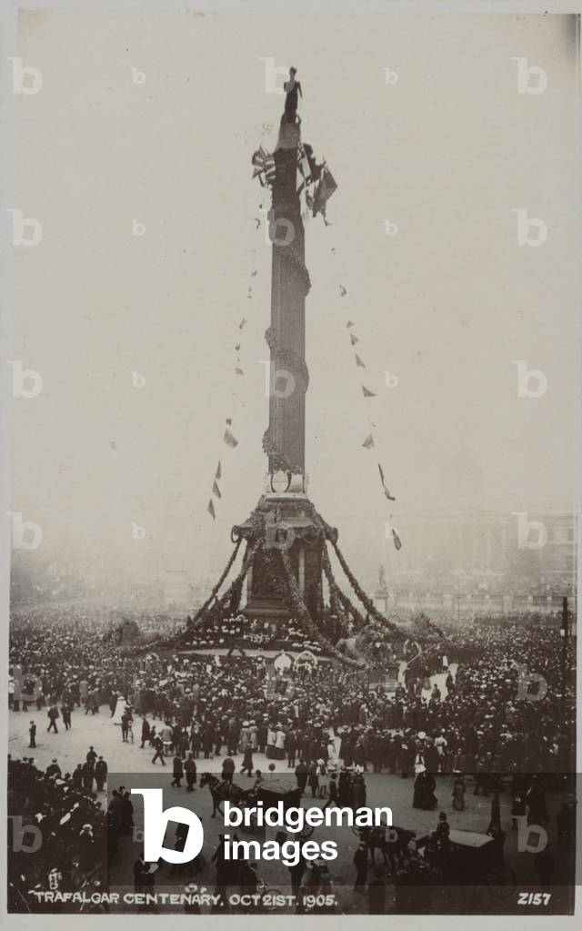 Trafalgar Centenary, 21 October 1905 (b/w photo)