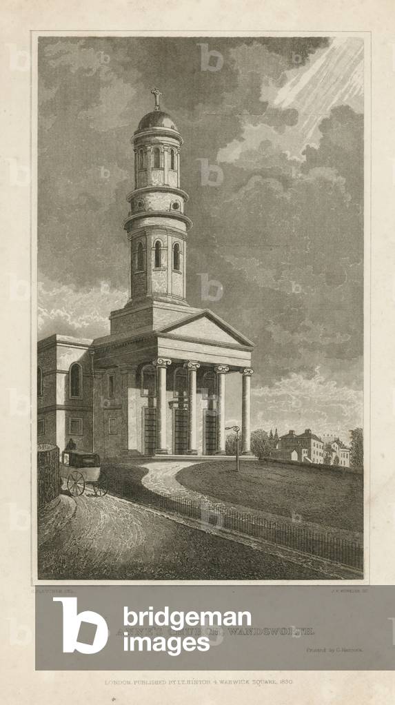 St Anne's Church in Wandsworth (engraving)