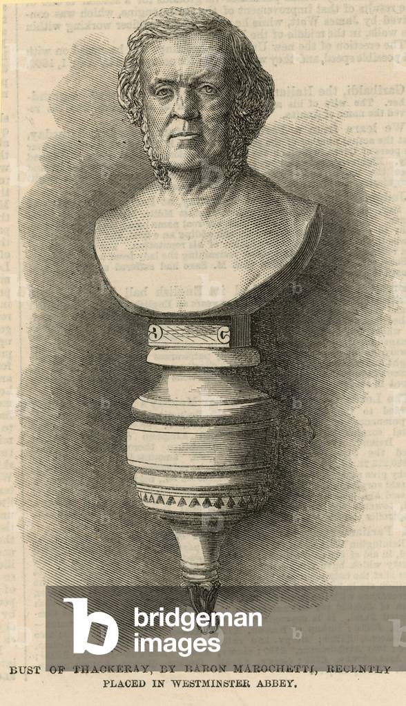 Bust of Thackeray (engraving)