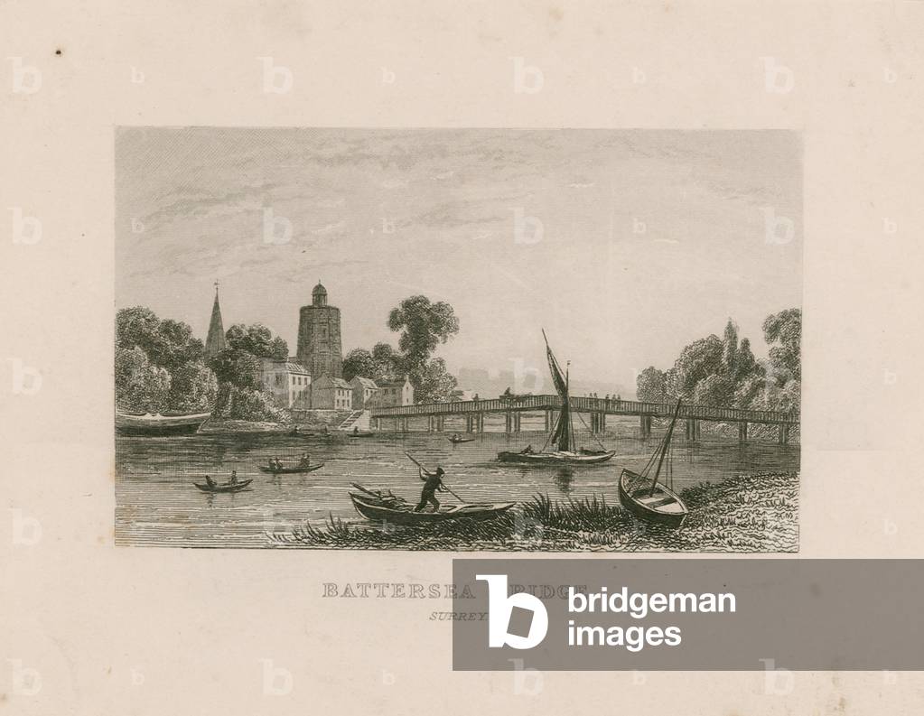 Battersea Bridge, Surrey (engraving)