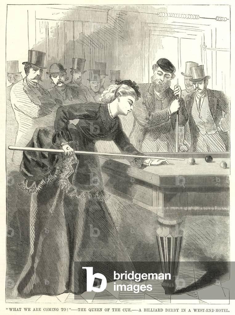 The Queen of the Cue (engraving)