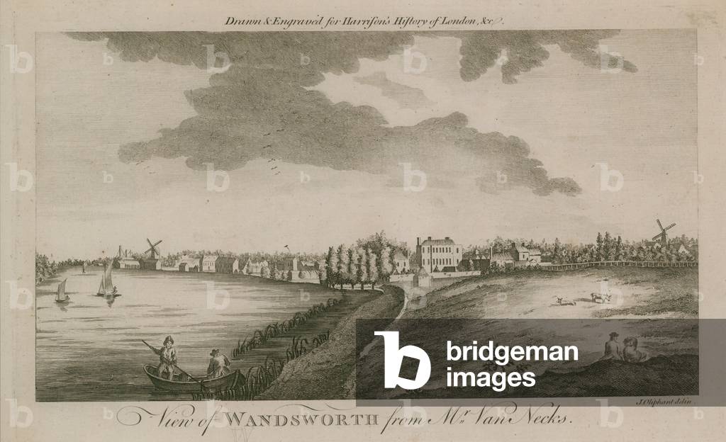 A view of Wandsworth from Mr Van Neck's (engraving)