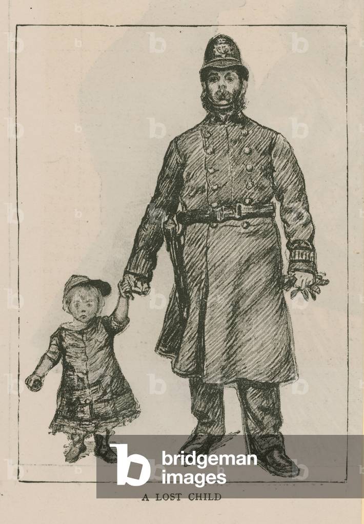A lost child (engraving)