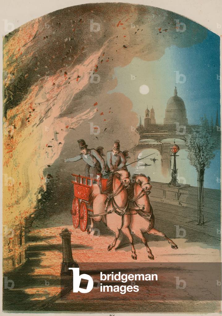 Music score for Salvage Corps Galop by S Hayes (coloured engraving)