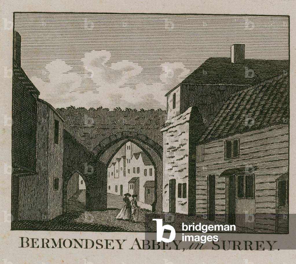 Bermondsey Abbey in Surrey (engraving)