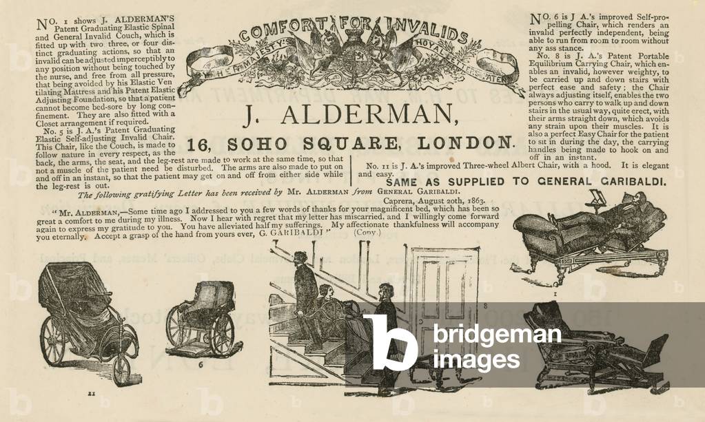 J Alderman, 16 Soho Square, London (engraving)